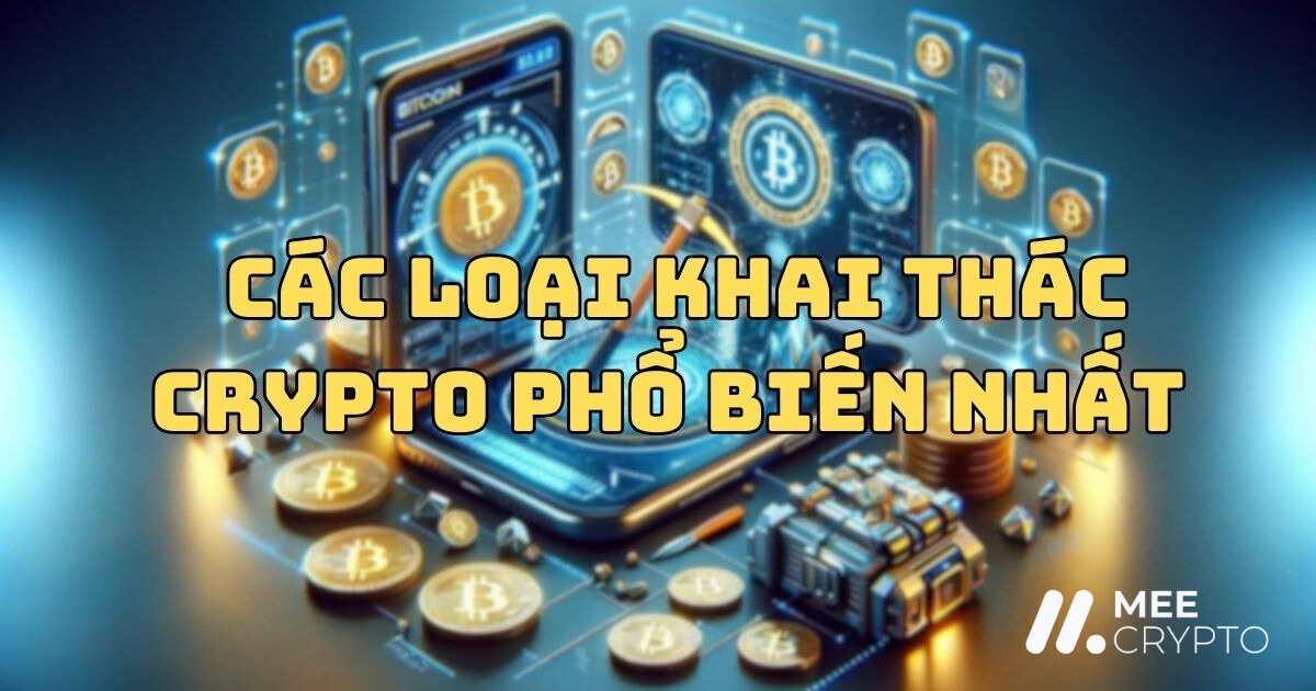 Các loại khai thác crypto phổ biến nhất